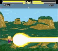 une photo d'Ã©cran de Dragon Ball Z - La Legende Saiyen sur Nintendo Super Nes